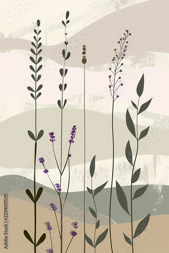 Beautiful Colorful Flowers Bouquet, Floral Botanical Background, Spring Nature Illustration