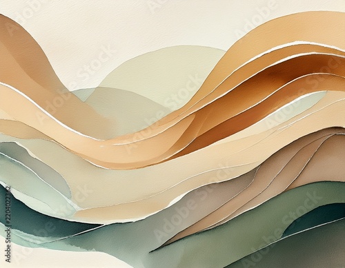 watercolor abstract art background neutral tones texture paper