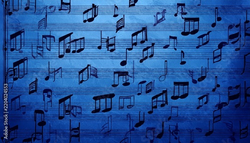 blue music sheet background texture