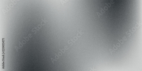 Grainy gradient background, grey black white monochrome abstract noise texture banner backdrop.vector eps10