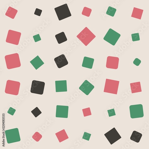 Abstract geometric pattern with colorful squares