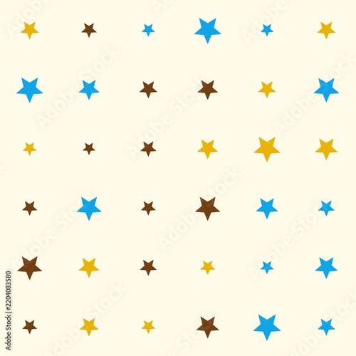 Colorful stars seamless pattern background