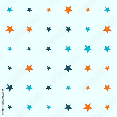 Colorful stars pattern background