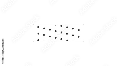 Cyber security padlock and key icons on white background