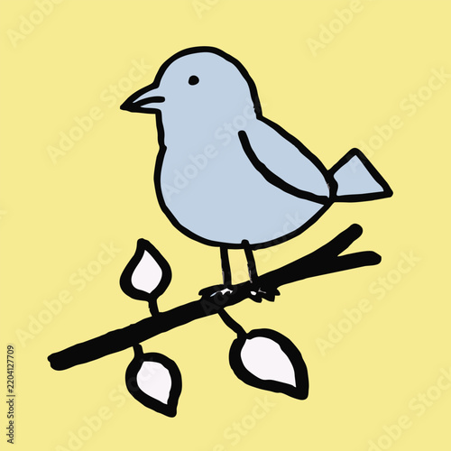 native flat art style design vector bird