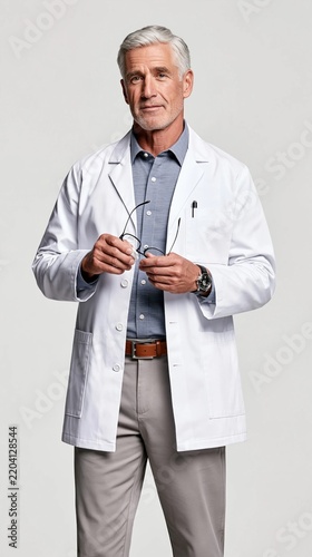 Confident medical professional ready to assist patients