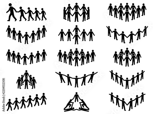 Teamwork People Silhouette
