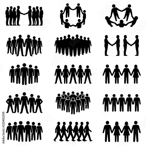 Family Unity Silhouette Icon