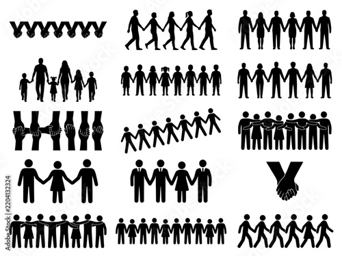 Human Connection Vector icon set