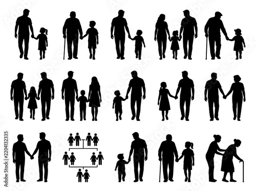 Community People Line Silhouette