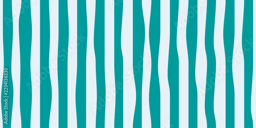 Teal and light blue wavy vertical stripes pattern background abstract vertical striped texture vector illustration