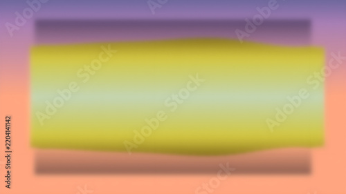 Abstract yellow central shape with soft purple and orange gradient background for modern creative design projects and digital artistic backdrops