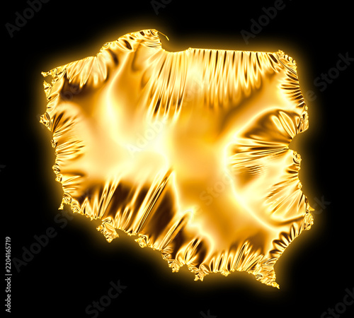 Polen Symbol goldfarben