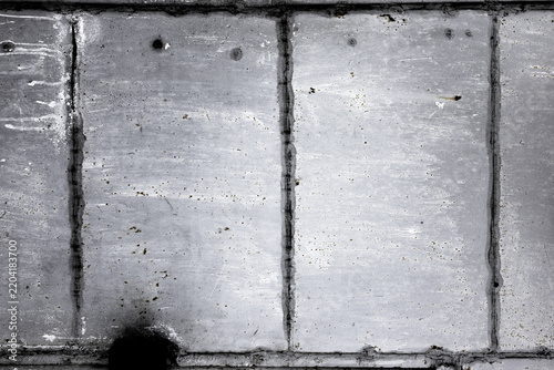 Weathered Stained Texture With Grunge Surface And Rust Border	