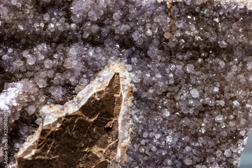 Close-up Mineral Stone Texture. Geology Stone Slice	