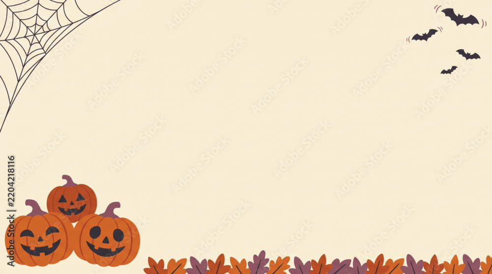Fototapeta premium Halloween Party Invitation Background with Haunted House and Crescent Moon