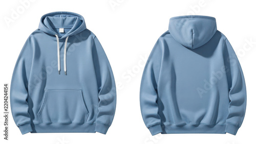 Light blue hoodie with front pockets