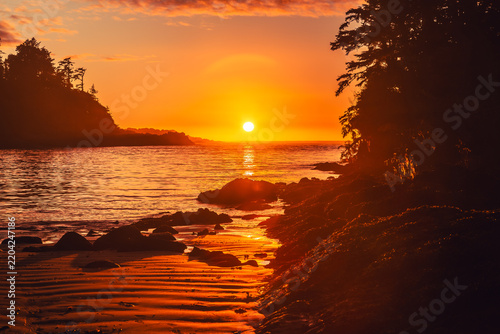 Sunset Over The Ocean