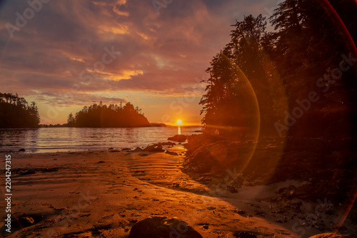 Sunset Over The Ocean