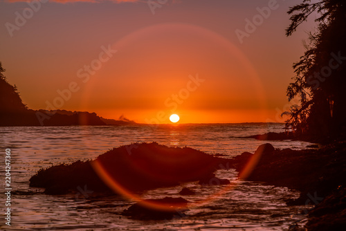 Sunset Over The Ocean