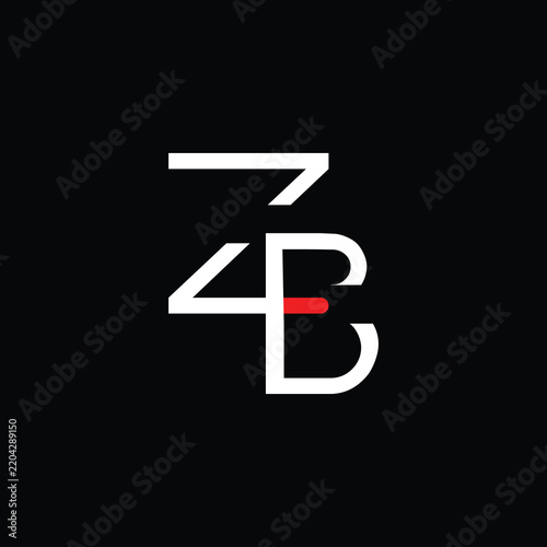 ZB lphabet letter icon logo.  ZB Letter logo Design Template Vector. ZB  creative elegant monogram logo.