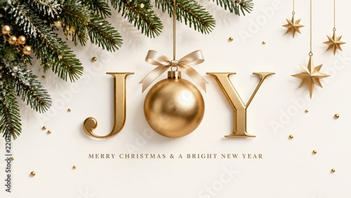 Joy Decoration for Christmas and New Year Celebration