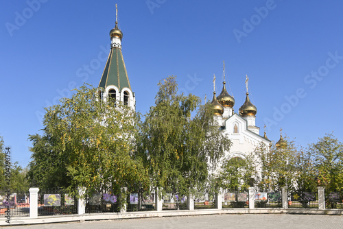 Transfiguration Cathedral in the city of Yakutsk,.