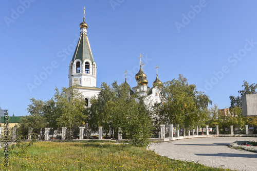 Transfiguration Cathedral in the city of Yakutsk,.