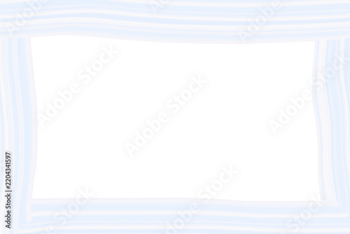 Baby blue hand-drawn rectangular frame with decorative border