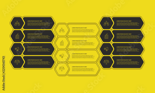 Infographic template business process diagram workflow presentation