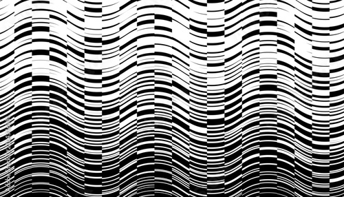 Black and white abstract dynamic pattern with smooth transition for sporty background and jersey design element. Fully editable vector element. Eps10 