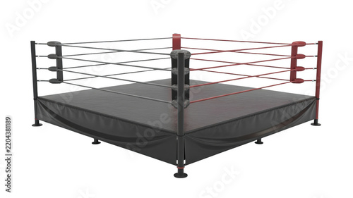 Wrestling ring png professional boxing ring png red ropes png sports arena png wrestling equipment png transparent background image