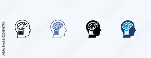 Memory Multiple Icon Illustration Vector, Contains 