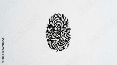 Unique Fingerprint Pattern On White Background