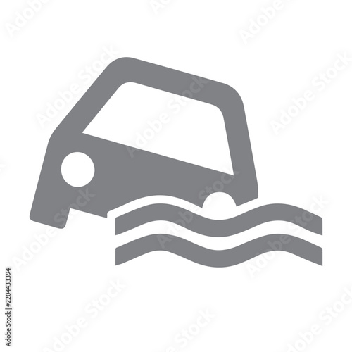 Flood car icon