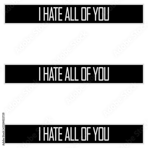 I hate all of you – funny sarcastic antisocial quote for introverts and haters of people. Sarcastic, witty and perfect for funny, introvert humor and antisocial jokes.