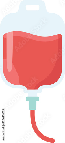 Blood Bag Iv Drip Icon Medical Infusion Healthcare Concept