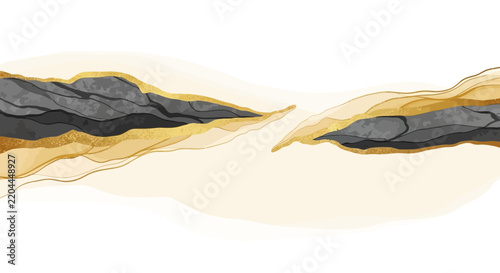 Intricate watercolor depiction of ancient scroll fragments.