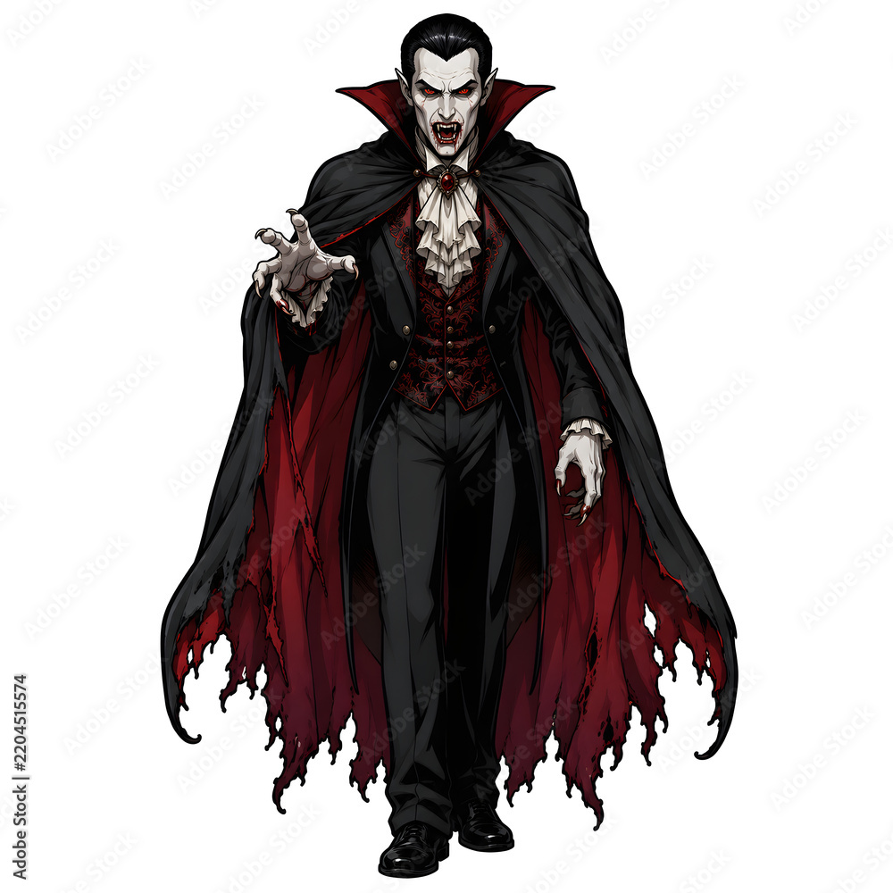 Obraz premium Gothic Vampire Dracula Halloween Horror Character