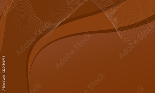 Geometric vector icon design with a wave pattern for an abstract wallpaper with a brown background; themes of technology and business ideas.