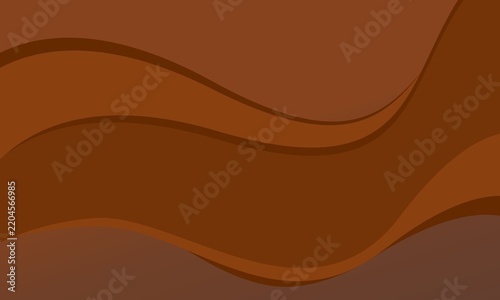 Geometric vector icon design with a wave pattern for an abstract wallpaper with a brown background; themes of technology and business ideas.