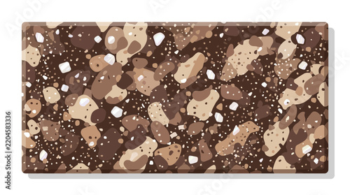 Dark brown stone aggregate slab texture for design.