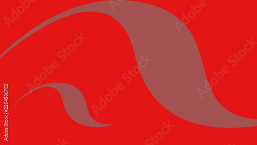 Abstract Orange Background with Flowing White Curved Shape, Modern Minimal Wave Design Vector Illustration