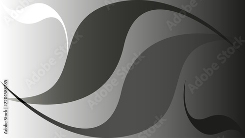 Abstract Orange Background with Flowing White Curved Shape, Modern Minimal Wave Design Vector Illustration