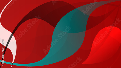 Abstract Red Background with Flowing Wave Lines, Curved Shapes and Vibrant Color Accents, Modern Vector Design for Wallpaper, Business Banners, Web Templates and Digital Backdrops