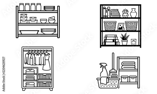 Home Organization & Storage Icons