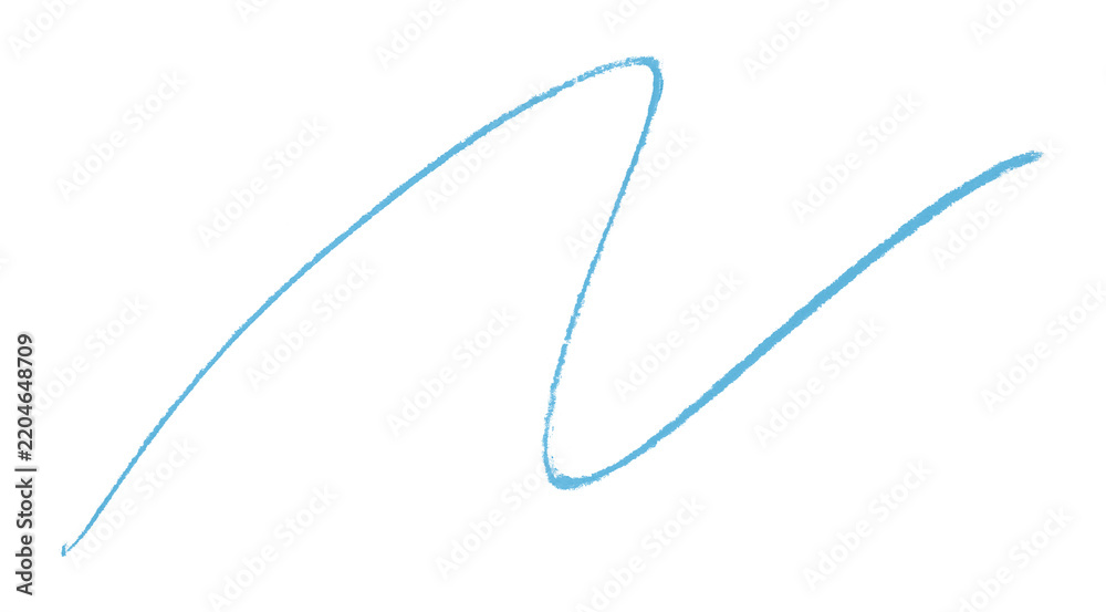 Obraz premium Light blue pencil strokes isolated on transparent background