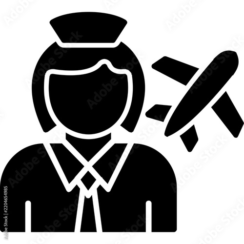 Air Hostess Icon