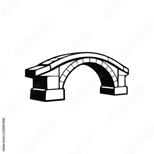 vector illustration of bridge