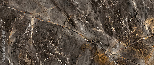 Dark marble texture with dramatic gold veins and rich brown stone surface creates a moody luxurious background for premium design